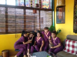 Staff at Pakpone massage Vientiane 